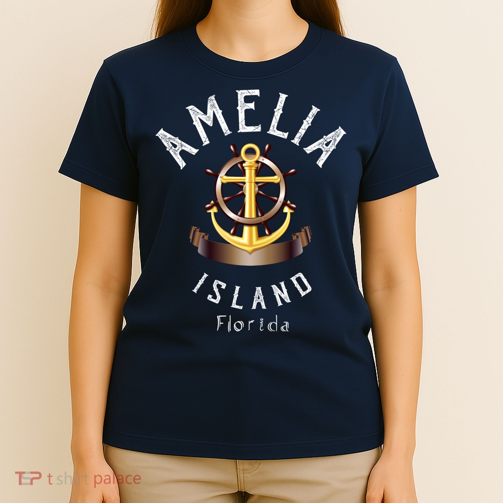 Vintage Athletic Amelia Island Florida T-Shirt