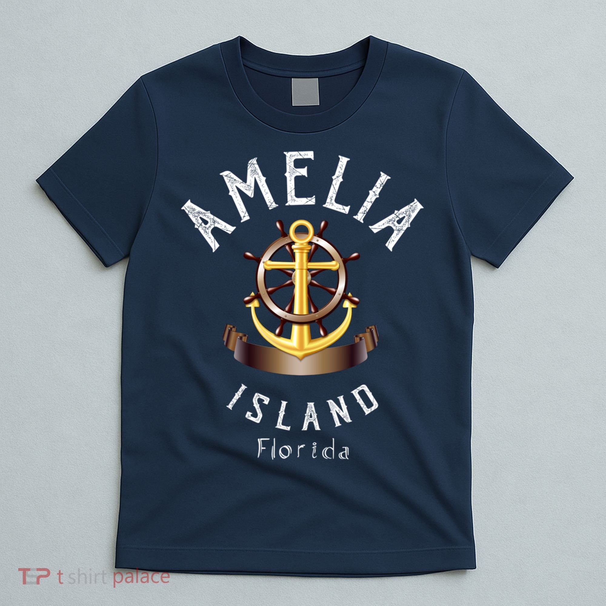 Vintage Athletic Amelia Island Florida T-Shirt
