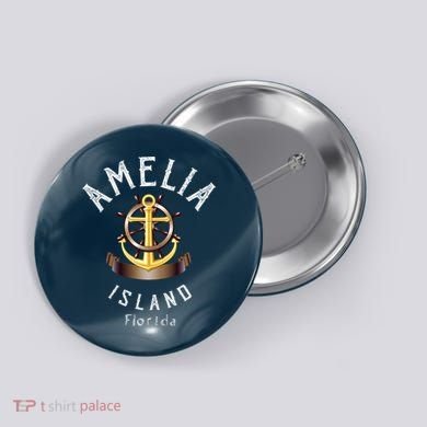Vintage Athletic Amelia Island Florida Button