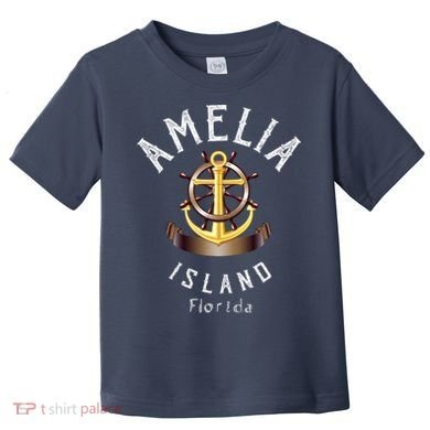 Vintage Athletic Amelia Island Florida Toddler T-Shirt