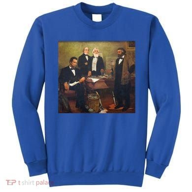 Vintage Art Abraham Lincoln Frederick Douglass Juneteenth Cute Gift Sweatshirt