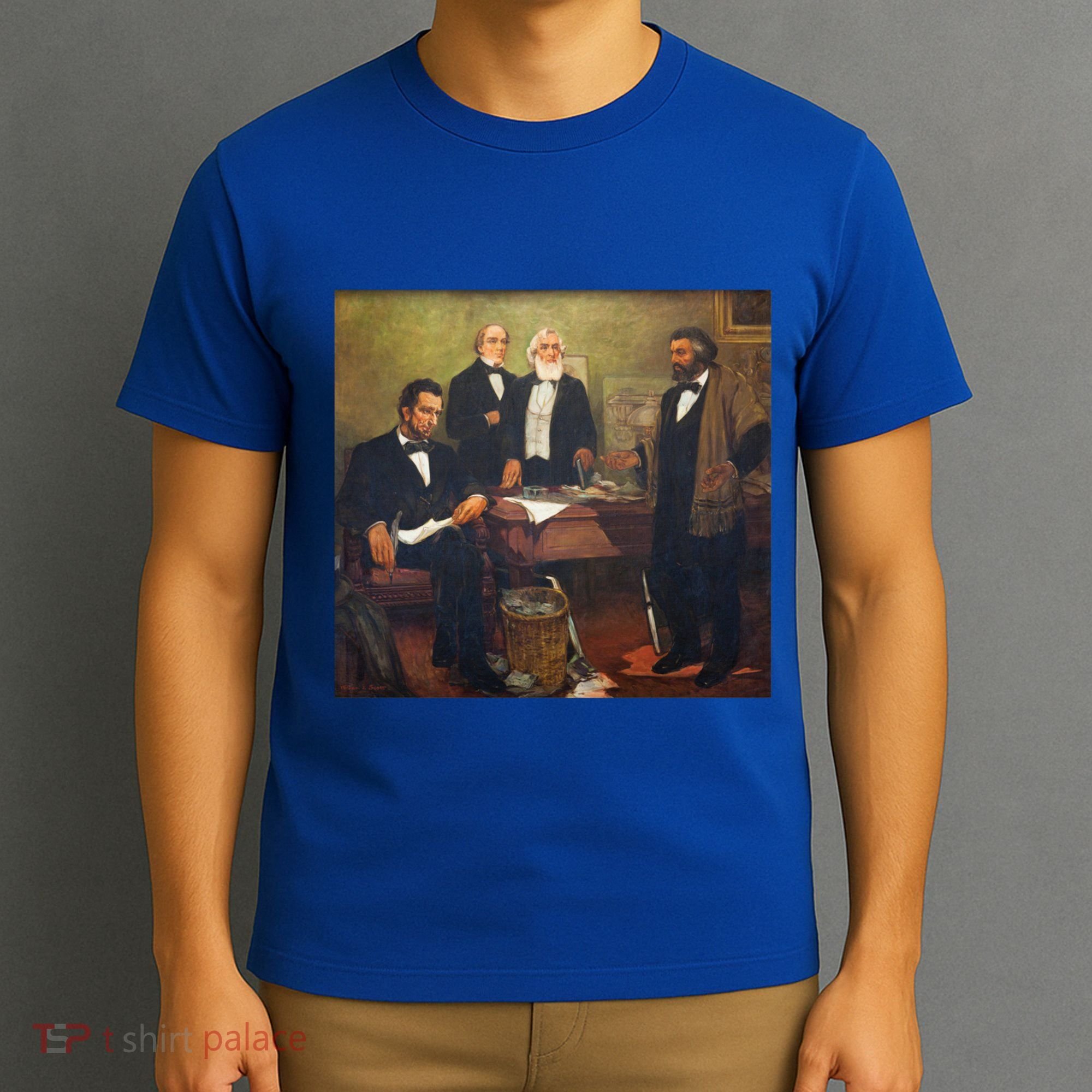Vintage Art Abraham Lincoln Frederick Douglass Juneteenth Cute Gift T-Shirt