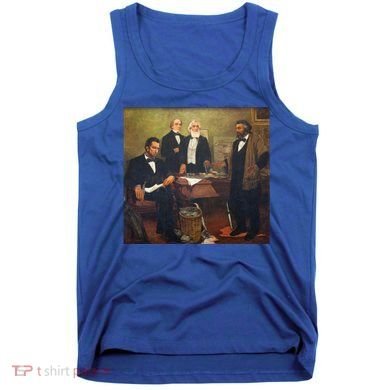 Vintage Art Abraham Lincoln Frederick Douglass Juneteenth Cute Gift Tank Top