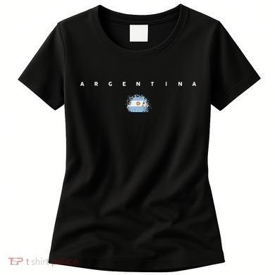 Vintage Argentina Argentinian Flag Pride soccer player Women's T-Shirt