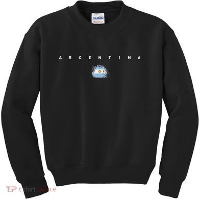 Vintage Argentina Argentinian Flag Pride soccer player Kids Sweatshirt
