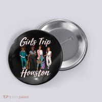 Vacationing African American Black Women Trip Houston Button thumb 0
