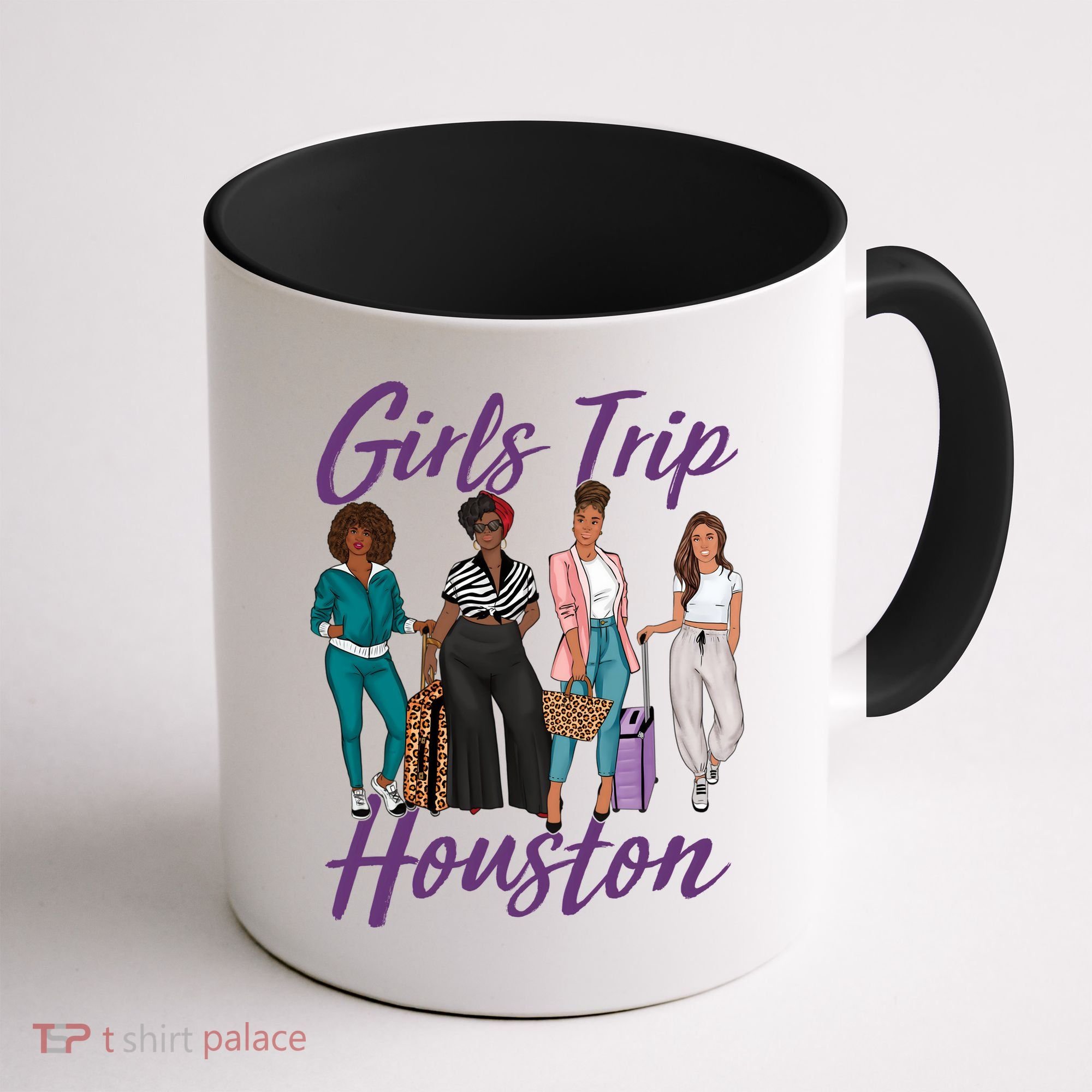 Vacationing African American Black Women Trip Houston Coffee Mug