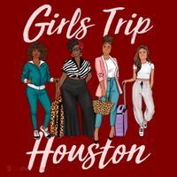 Vacationing African American Black Women Trip Houston Apron thumb 3