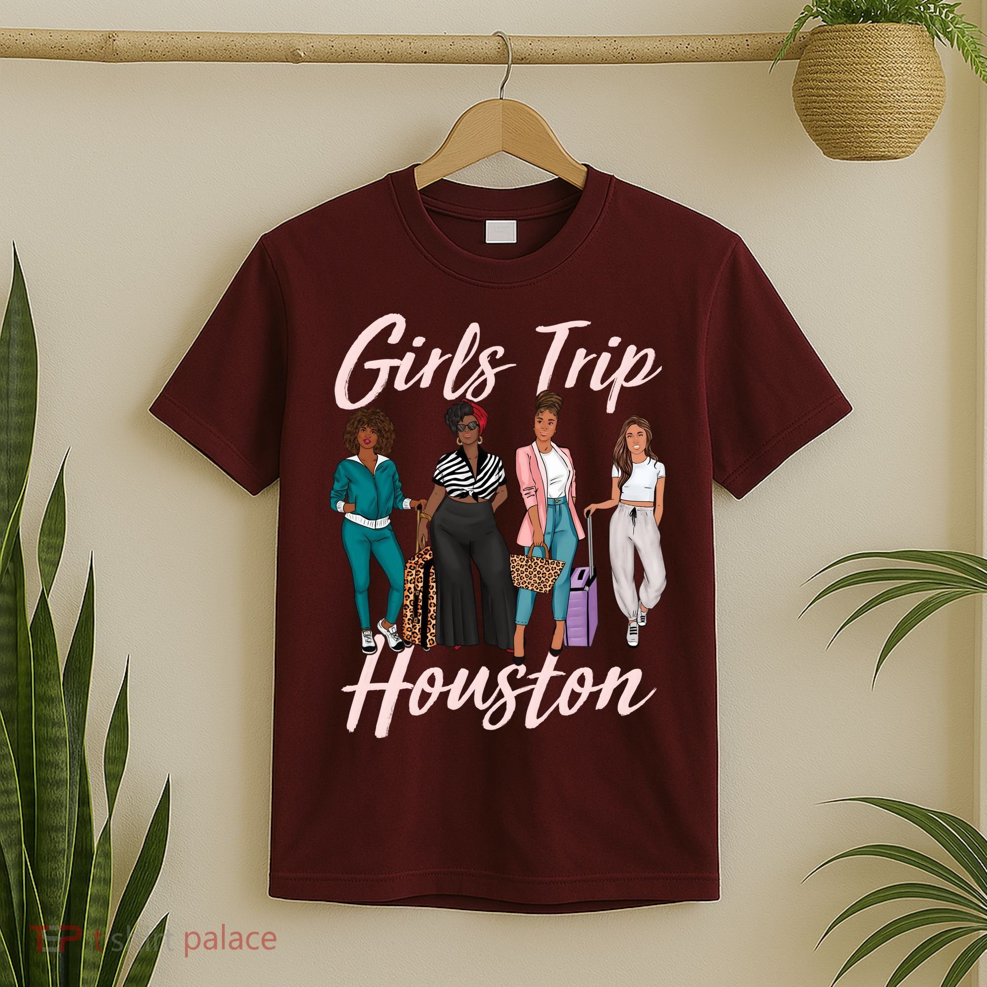 Vacationing African American Black Women Trip Houston T-Shirt