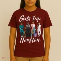 Vacationing African American Black Women Trip Houston T-Shirt thumb 4