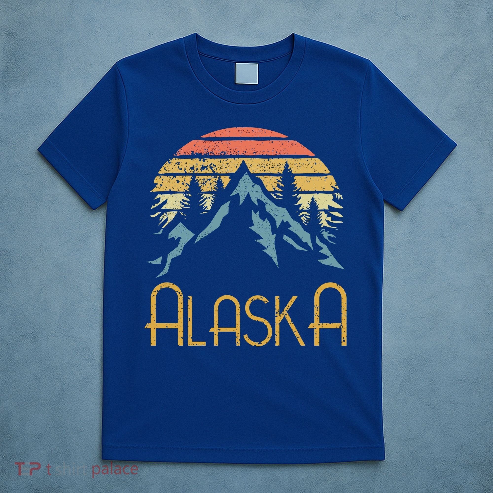 Vintage Ak Alaska Mountains Outdoor Adventure Funny Gift T-Shirt