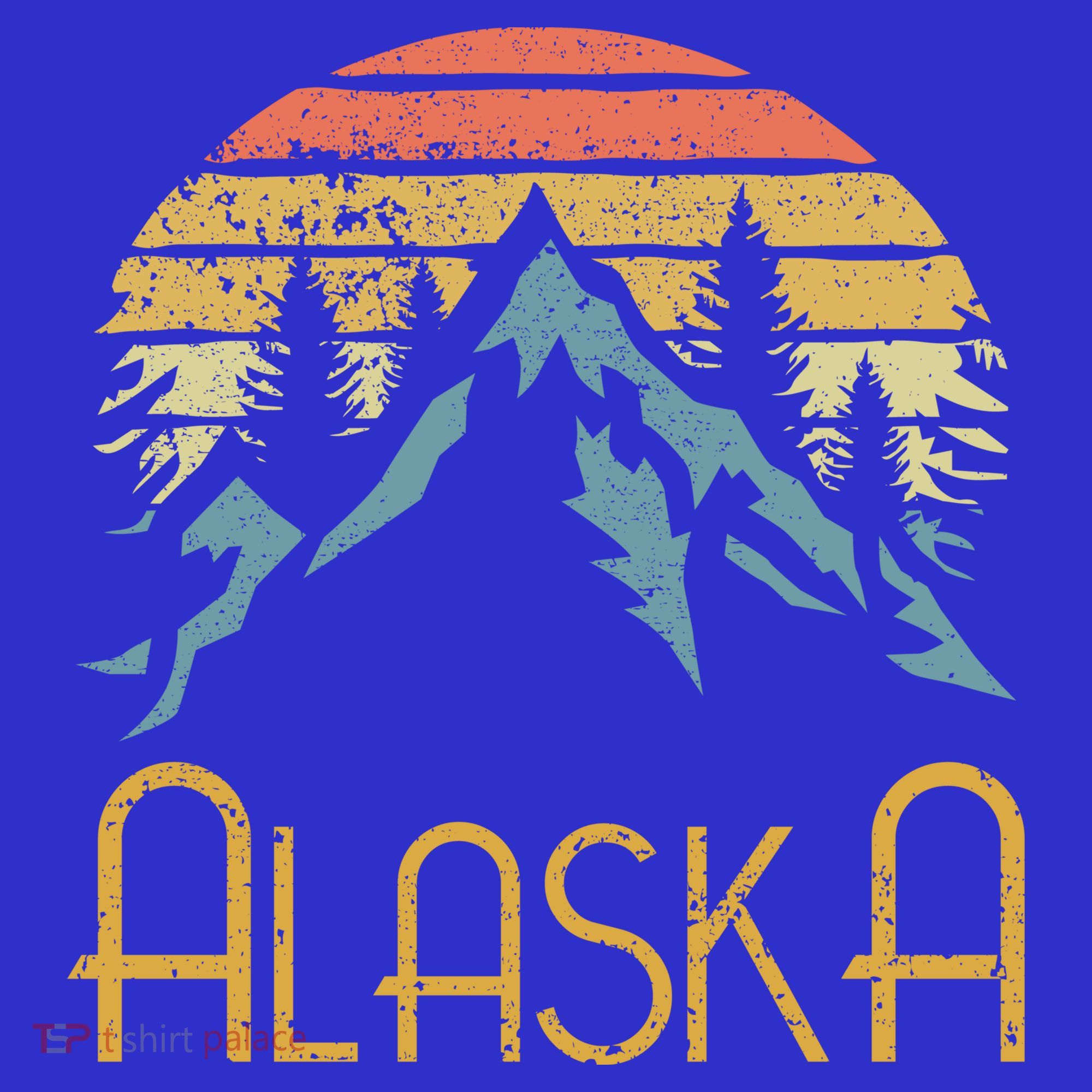 Vintage Ak Alaska Mountains Outdoor Adventure Funny Gift T-Shirt