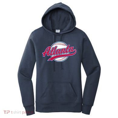 Vintage Atlanta Baseball Women's Hoodie