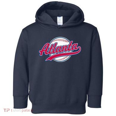 Vintage Atlanta Baseball Toddler Hoodie