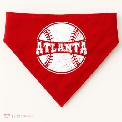 Vintage Atlanta Baseball USA-Made Doggie Bandana
