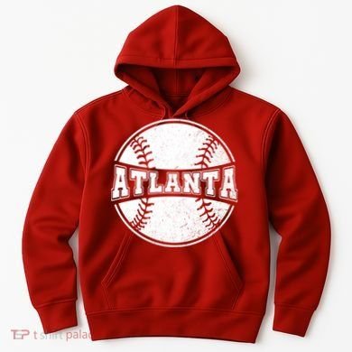 Vintage Atlanta Baseball Hoodie