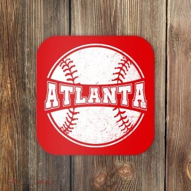 Vintage Atlanta Baseball Coaster
