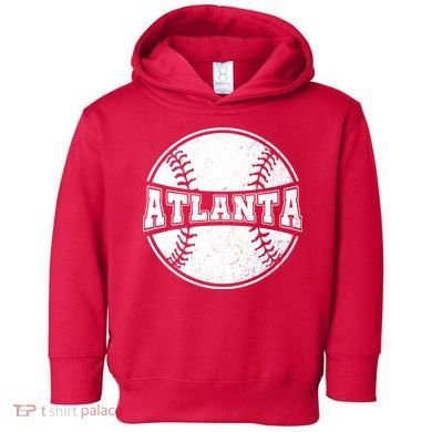 Vintage Atlanta Baseball Toddler Hoodie