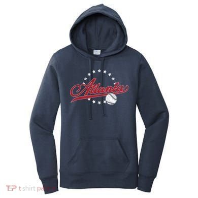 Vintage Atlanta Baseball Women's Hoodie