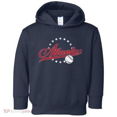 Vintage Atlanta Baseball Toddler Hoodie