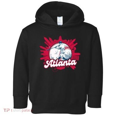 Vintage Atlanta Baseball Toddler Hoodie