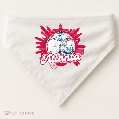 Vintage Atlanta Baseball USA-Made Doggie Bandana