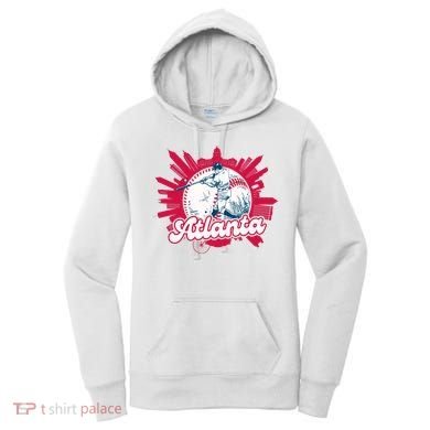 Vintage Atlanta Baseball Women's Hoodie