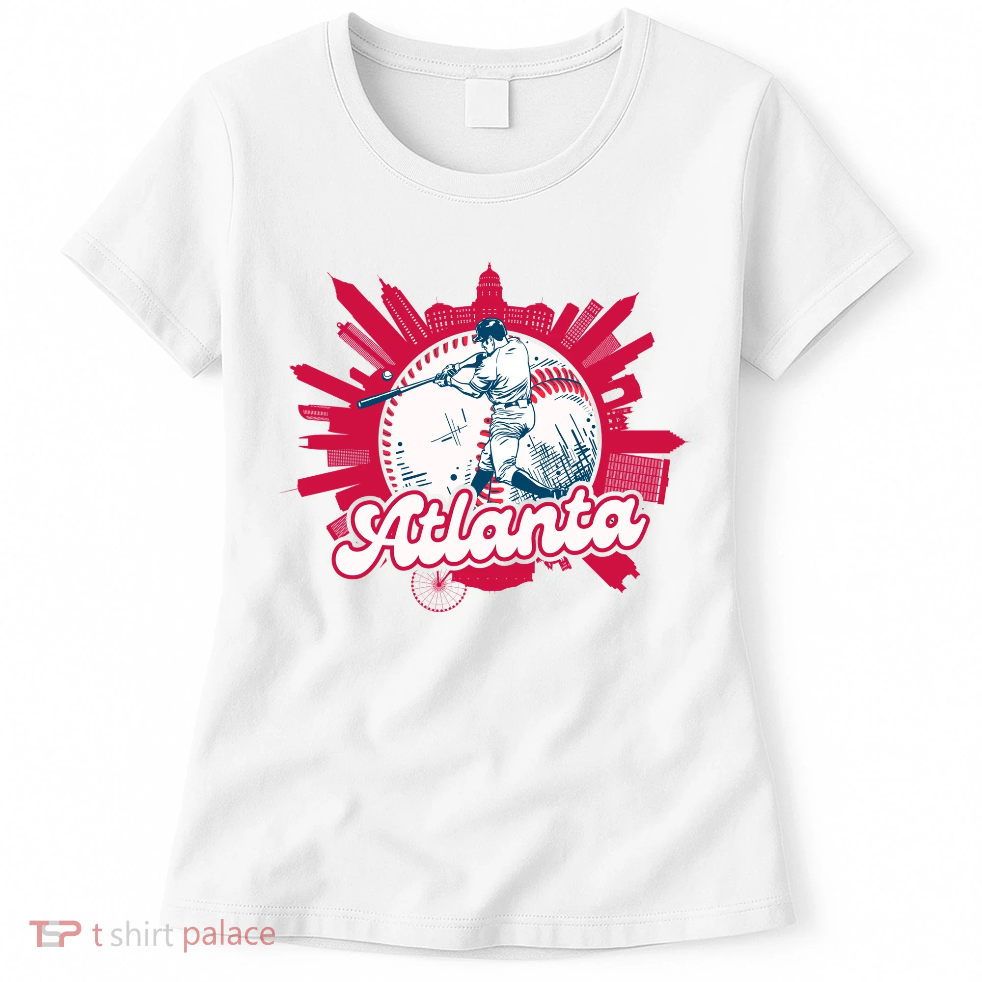 Vintage Atlanta Baseball Women's T-Shirt