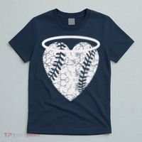 Vintage Angel Baseball Heart With Halo T-Shirt thumb 5