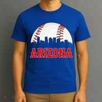 Vintage Arizona Baseball Player And Fans T-Shirt thumb 3