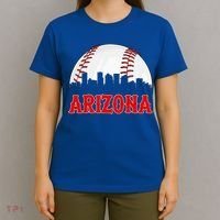 Vintage Arizona Baseball Player And Fans T-Shirt thumb 4
