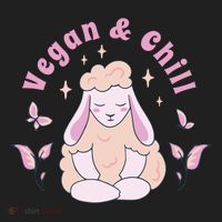 Vegan And Chill Sheep Women's Sweatshirt thumb 2
