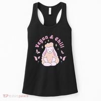 Vegan And Chill Sheep Women's Tank Top thumb 0