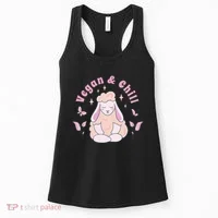 Vegan And Chill Sheep Women's Tank Top thumb 0