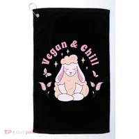 Vegan And Chill Sheep Golf Towel thumb 0