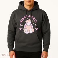 Vegan And Chill Sheep Hoodie thumb 2