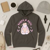 Vegan And Chill Sheep Hoodie thumb 3