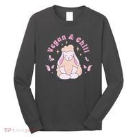 Vegan And Chill Sheep Long Sleeve Shirt thumb 0