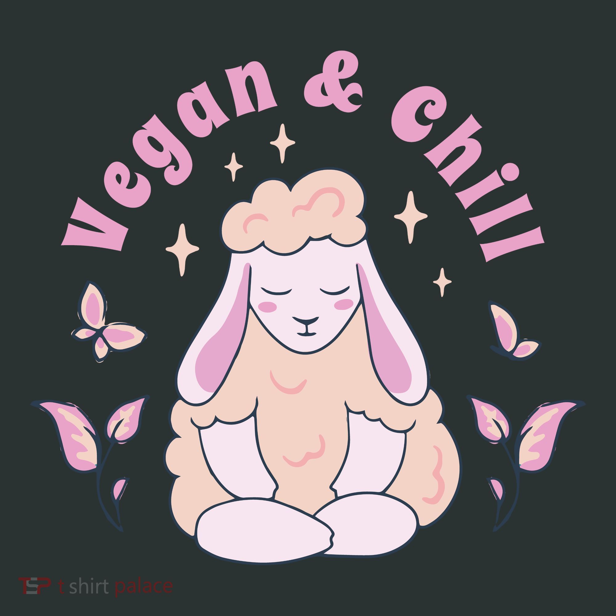 Vegan And Chill Sheep Long Sleeve Shirt