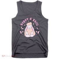 Vegan And Chill Sheep Tank Top thumb 0