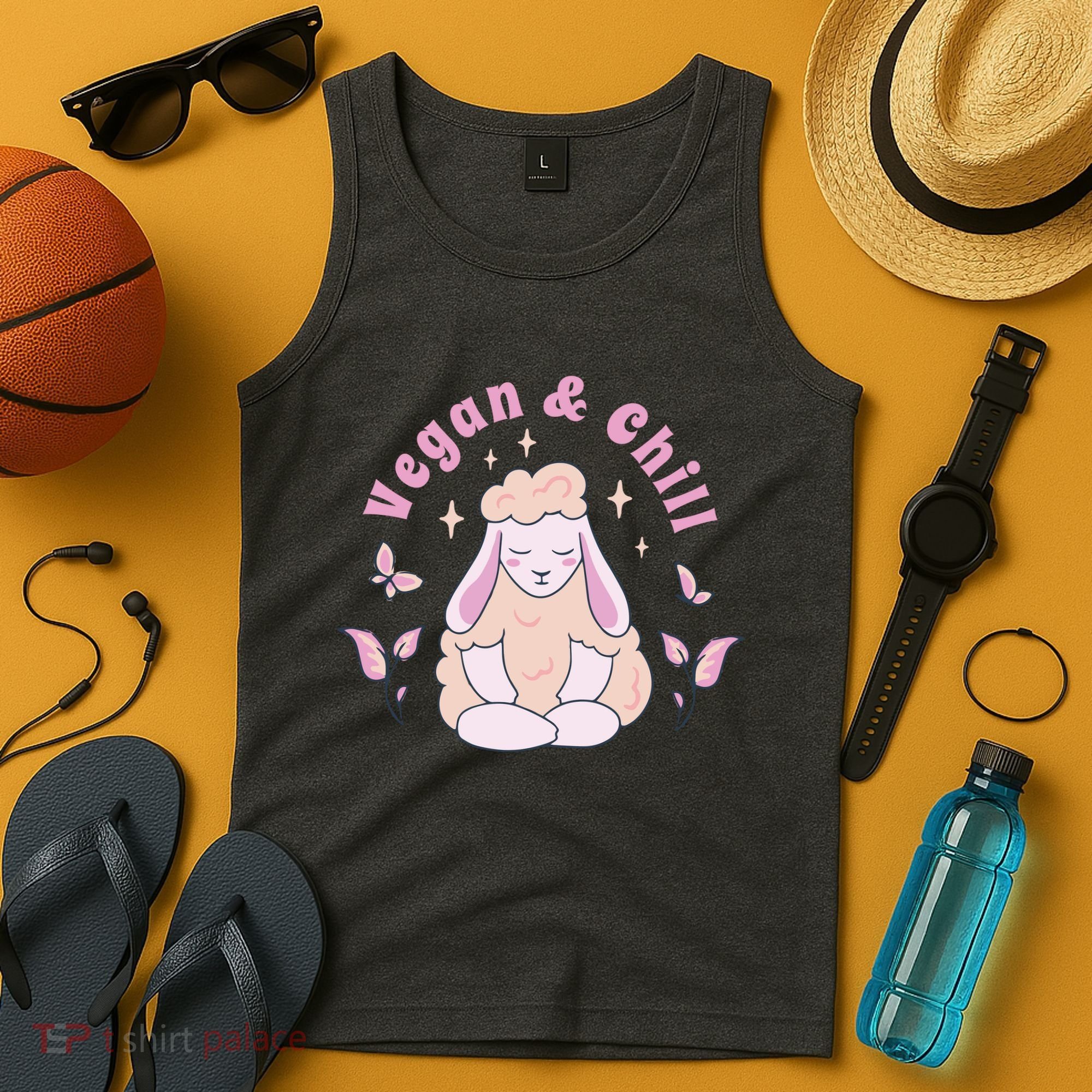 Vegan And Chill Sheep Tank Top