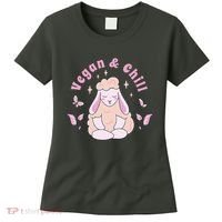 Vegan And Chill Sheep Women's T-Shirt thumb 0