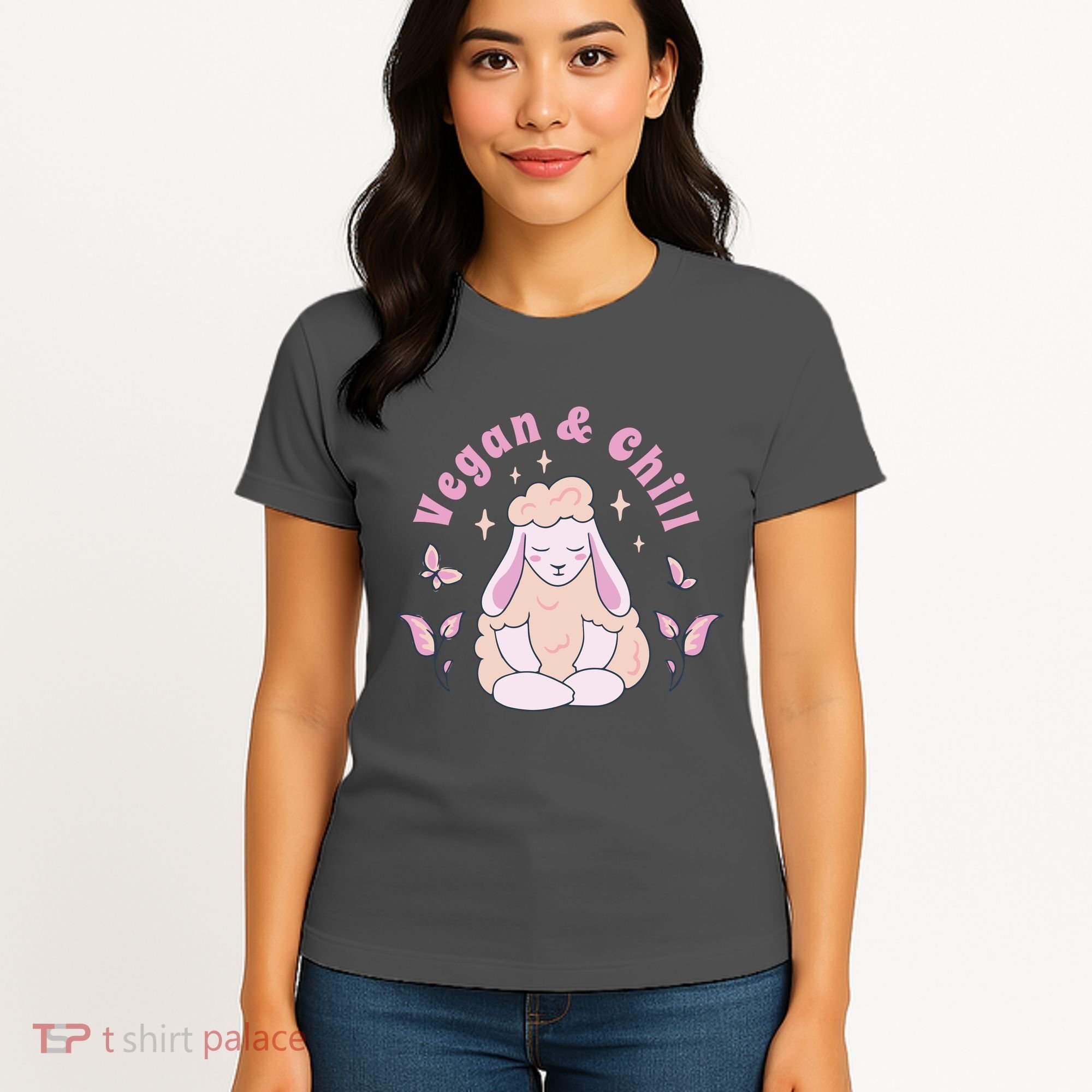 Vegan And Chill Sheep Women's T-Shirt