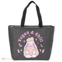Vegan And Chill Sheep Tote Bag thumb 0