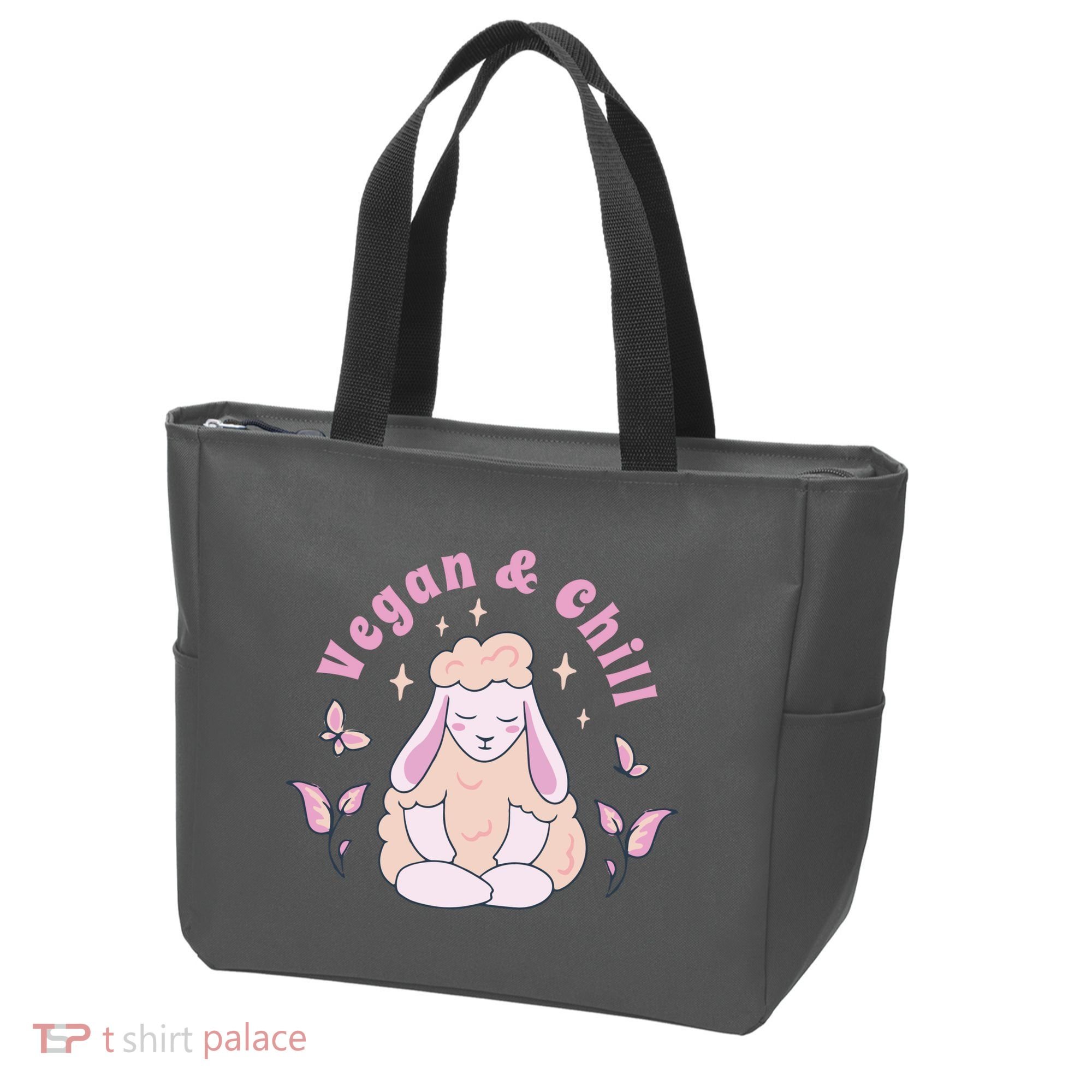 Vegan And Chill Sheep Tote Bag