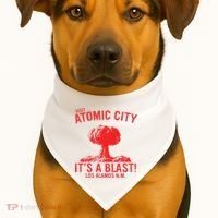 Visit Atomic City ItS A Blast! Los Alamos N.M. USA-Made Doggie Bandana thumb 1
