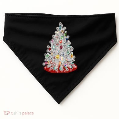 Vintage Aluminum Christmas Tree USA-Made Doggie Bandana