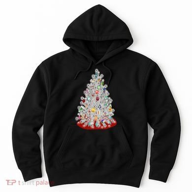 Vintage Aluminum Christmas Tree Hoodie