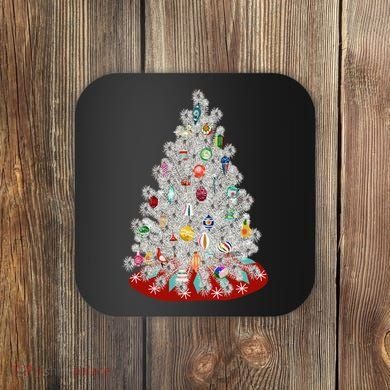 Vintage Aluminum Christmas Tree Coaster