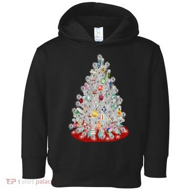 Vintage Aluminum Christmas Tree Toddler Hoodie